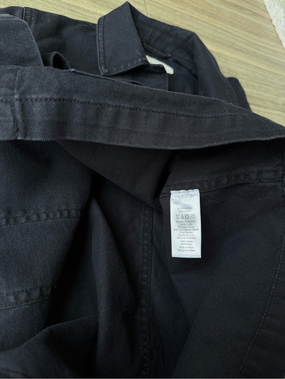 Everlane Black Cropped Chore Jacket Size XXS - Picture 8 of 8